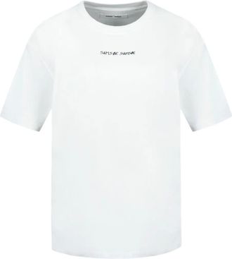 Samsøe & Samsøe Dinner Graphic T-shirt - Wit