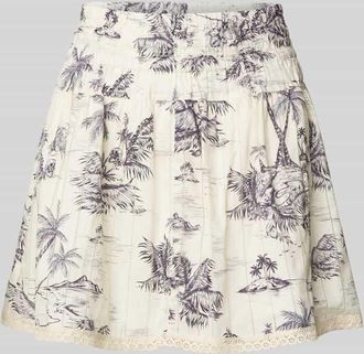 Zadig&Voltaire Minirock mit H&auml;kelspitze Modell JOCKY in Beige, Gr&ouml;&szlig;e 40