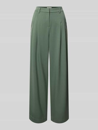 Moss Copenhagen Wide Leg Pants mit Biesen Modell Henrika in Khaki, Gr&ouml;&szlig;e XL