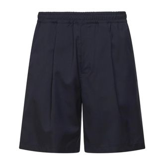 D4.0 Casual Shorts, male, Blue, Size: 2XL D4.0 Elasticated Pleat Shorts