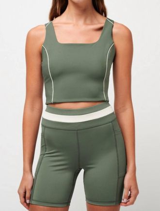 Travis Mathew Jetset Mindset Move Knit Tank Top In Agave Green