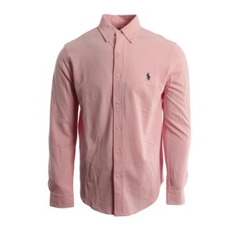 Ralph Lauren Featherweight Mesh Shirt - Heren - Casual Overhemden - Roze - M - Katoen - Overhemden
