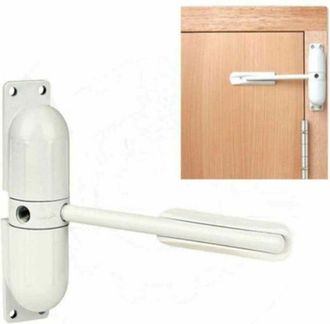 OEM Cierre De Puerta Autom&aacute;tico Ajustable De Superficie Con Resorte, Aleaci&oacute;n De Zinc Blanco, 20-70 Kg, Tope De Puerta Ign&iacute;fugo, Herrajes Para Puertas