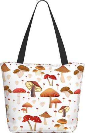 AOOEDM The Various-Mushrooms Ladies Shopping Bag 13x11x7in.The Perfect ValentineS Day Gift.It Is The Best ValentineS Day Gift For Mom, Daughter, Wife,Etc