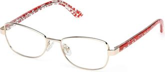 Guess Licht Goudkleurig Montuur - unisex - Brillen - Geel - 48 MM - Accessoires