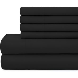Southshore Fine Linens Vilano Springs Extra Deep Pocket Sheet Set in Black at Nordstrom Rack, Size Full
