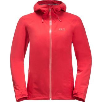 Jack Wolfskin Dames/Dames Highest Peak 3L Jas (Rood)