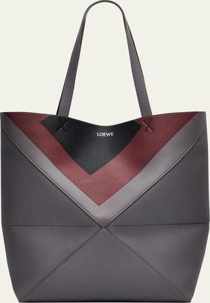 Loewe x Albers Mens Puzzle Fold Tote Bag in Nappa Leather