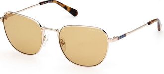 GANT GA7216 32E Mens Sunglasses Gold Size 54
