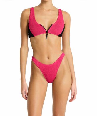 Bond-Eye Splice Scout Top In Raspberry/black