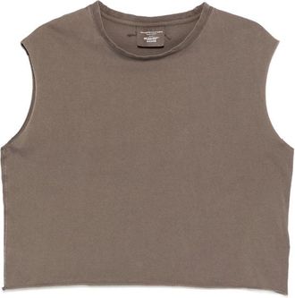 Majestic Filatures Logo-embroidered Sleeveless T-shirt