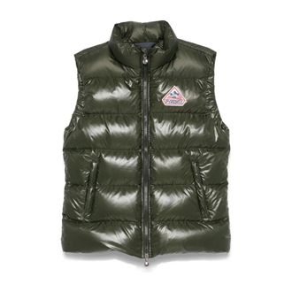 Pyrenex Waistcoats, male, Green, L, Quilted Waterproof Padded Sleeveless Coat