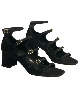 Marion Parke Francine Block Suede Sandal
