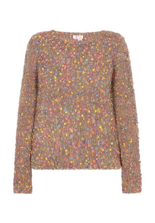 Izia Jumper Dames Bruin Veelkleurig