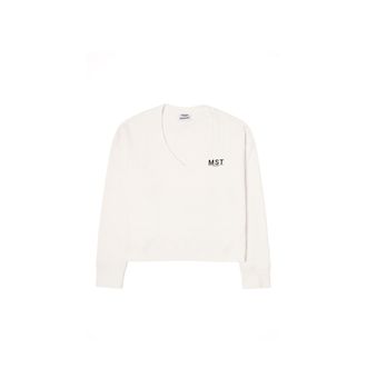 Freddy Felpa donna scollo a V comfort cropped basic