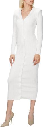 Ronny Kobo Vianne Knit Dress In White