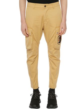Dsquared2 Mens Cotton Cargo Trousers - Tan Metal - Size EU 48 (Mens)