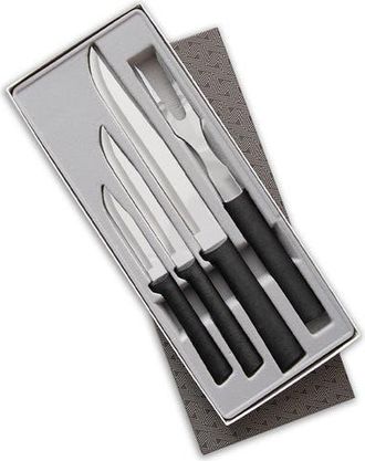 Rada 4 Piece Prepare then Carve Knife Set with Gift Box in Black at Nordstrom