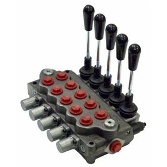 AMA Distributore oleodinamico Ama a 5 leve doppio effetto - 40L
