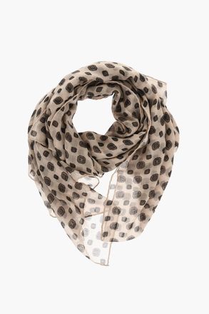 Celine Foulard in Cashmere con Motivo Geometrico Celine
