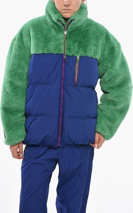 Stella McCartney Two-Tone Jacket ACE With Faux-Fur Details Stella McCartney