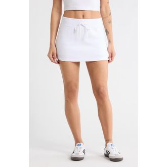 Abound Jersey Miniskort in White at Nordstrom Rack, Size X-Small