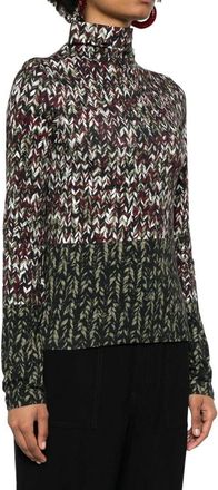 Loewe Womens Bicolor Cotton Long Sleeve T-Shirt