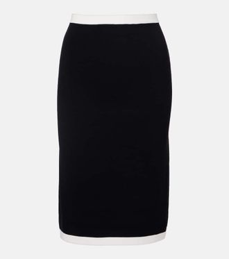 Nina Ricci Gonna a tubino in maglia a coste