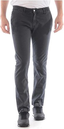 Daniele Alessandrini Jeans - Heren - Slim Fit Broeken - Grijs - W31 - Katoen - Broeken