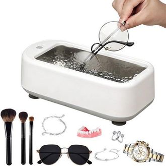 No Brand Dispositivo De Limpieza Ultras&oacute;nica De Alta Frecuencia De 48 Khz, Limpiador De Joyas, Gafas, Relojes Y Dentaduras Postizas De 640 Ml