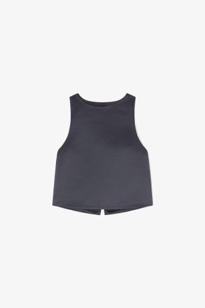 Ganni Top in Black Satin - Size 10/12