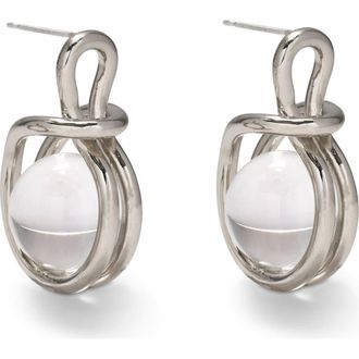 LADY GREY Sling Quartz Drop Earrings in Silver at Nordstrom