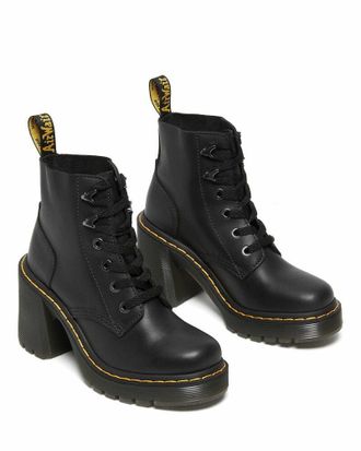 Dr. Martens sendal leren boots met veters en hak Jesy