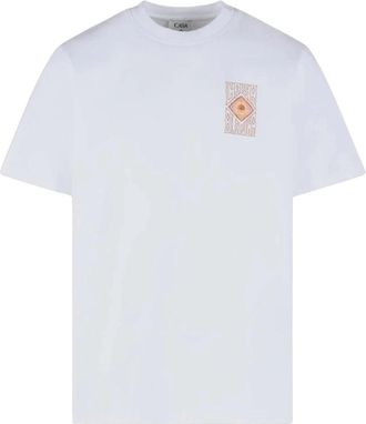 Casablanca Hermons Mirage T-Shirt - Heren - T-shirts - Wit - 2XL - Katoen - Tops