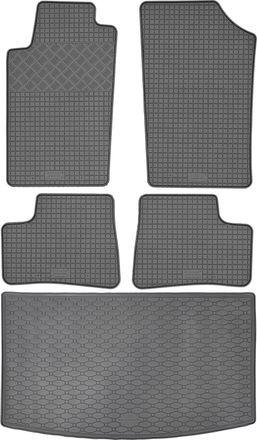 OEM Juego De Alfombrillas De Goma Para Peugeot 206 Hatchback (1998-2012) + Alfombrilla Para El Maletero
