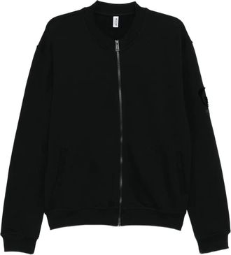 Moschino zip-up sweatshirt - men - Cotton - M - Black