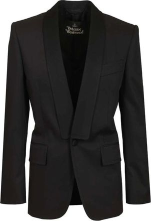 Vivienne Westwood Jassen, Heren, Zwart, M, Leer, Humphrey Blazer