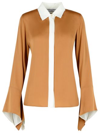 Max Mara Pio Beige Silk Shirt