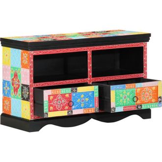 vidaXL Gabinete De Tv Con Caj&oacute;n Multicolor 80 X 35 X 50 Cm Vidaxl