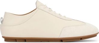 Kazar Sneakers van glad leer en su&egrave;de - Dames - Sneakers - Beige - 39 EU - Leer - Schoenen