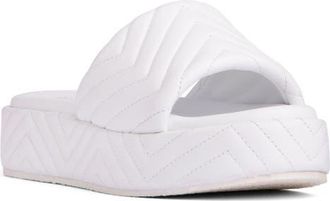 BEAUTIISOLES Deedee Platform Sandal in White at Nordstrom, Size 10