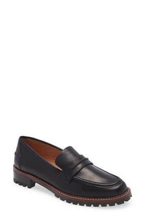 Madewell The Corinne Lug Sole Loafer in True Black at Nordstrom Rack, Size 8