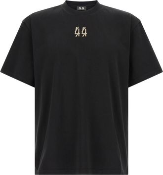 44 Label Group Black Crew Neck T-Shirt