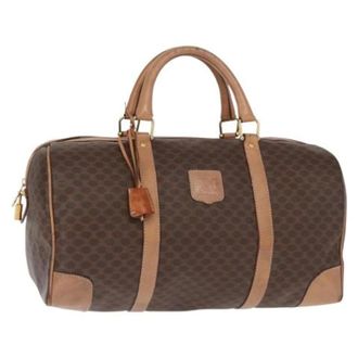 Celine Pre-owned Weekend Bags, female, Brown, Size: ONE SIZE Pre-owned Vintage Plastic Weekend Bag