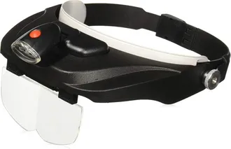 OEM Lupa Frontal Led Recargable - 4 Lentes De Repuesto 1,5x 2x 2,5x 3x - Ajustable Para Trabajo Preciso - 1 Unidad