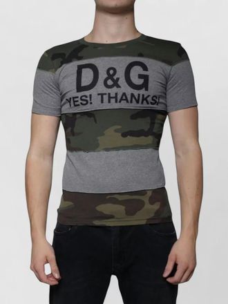 Dolce & Gabbana cotton camouflage crew-neck t-shirt