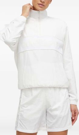 adidas half-zip hooded jacket - women - Fabric - M - Neutrals