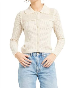 Mille Andie Cardigan In Ivory
