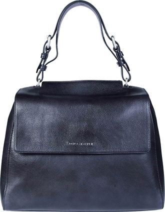 Orciani Sveva M Lagoon Smooth Leather Shoulder Bag