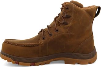 Twisted X Boots Mens Oblique Lace Up Work Boot In Brown
